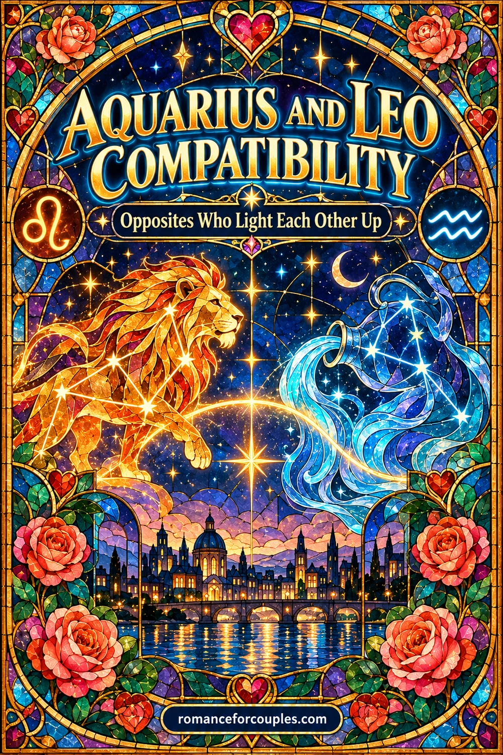 Aquarius and Leo Compatibility: Opposites Who Light Each Other Up