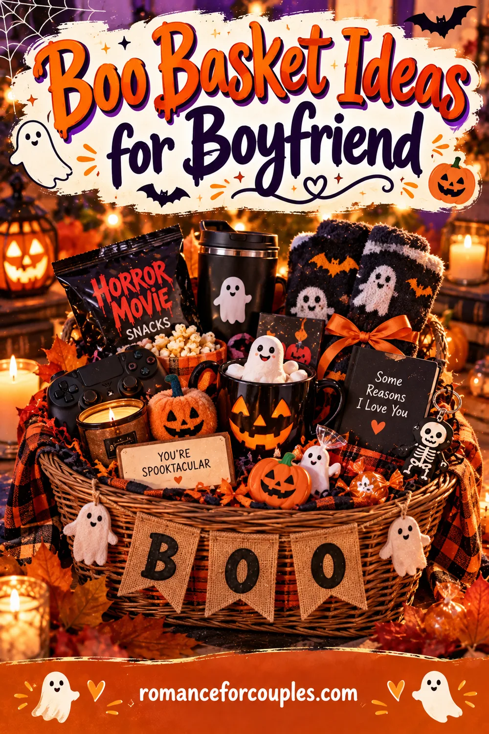 Boo Basket Ideas for Boyfriend: Spooky-Sweet Fillers He Will Love
