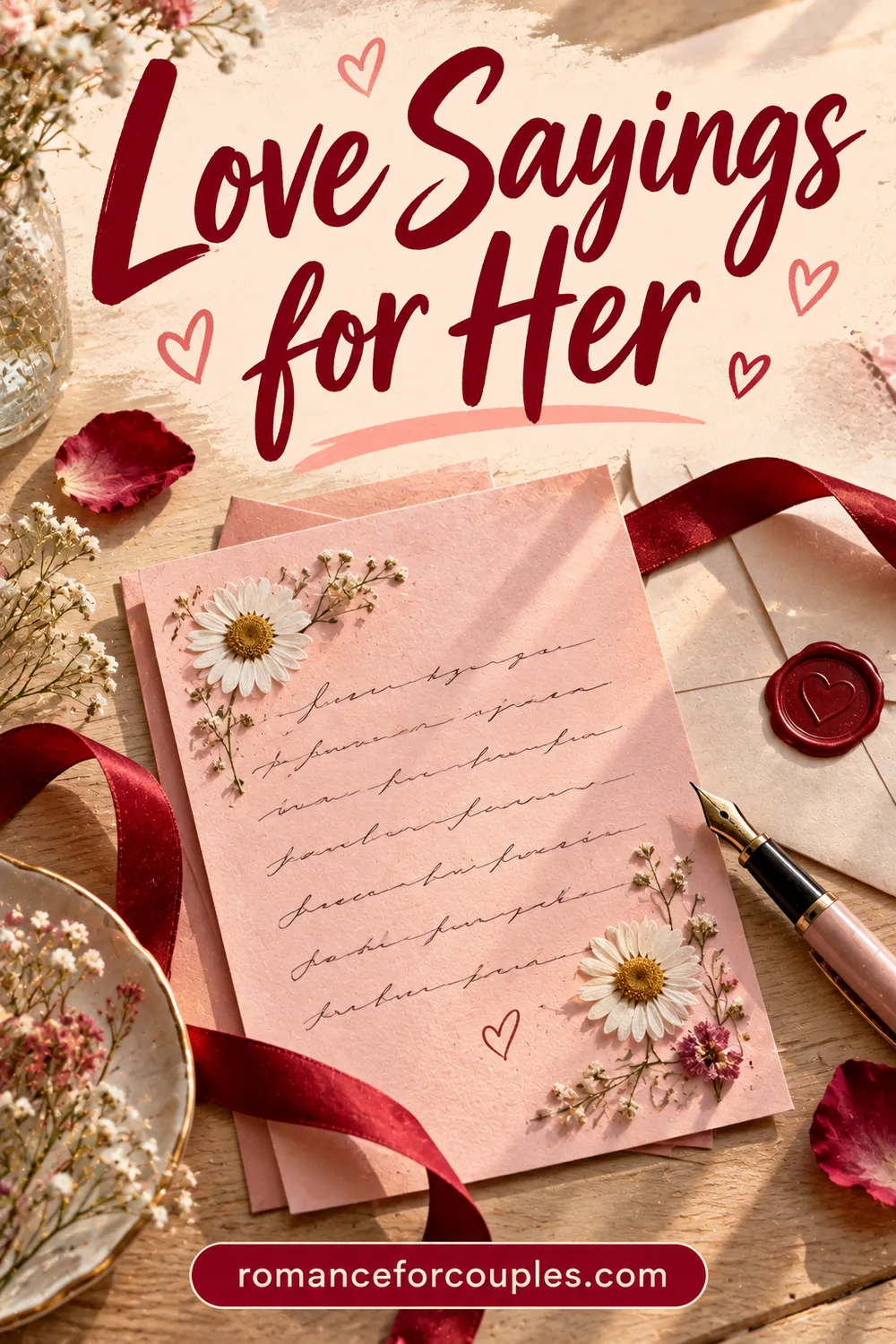 Love Sayings for Her: 120 Sweet Things to Say to the Woman You Love